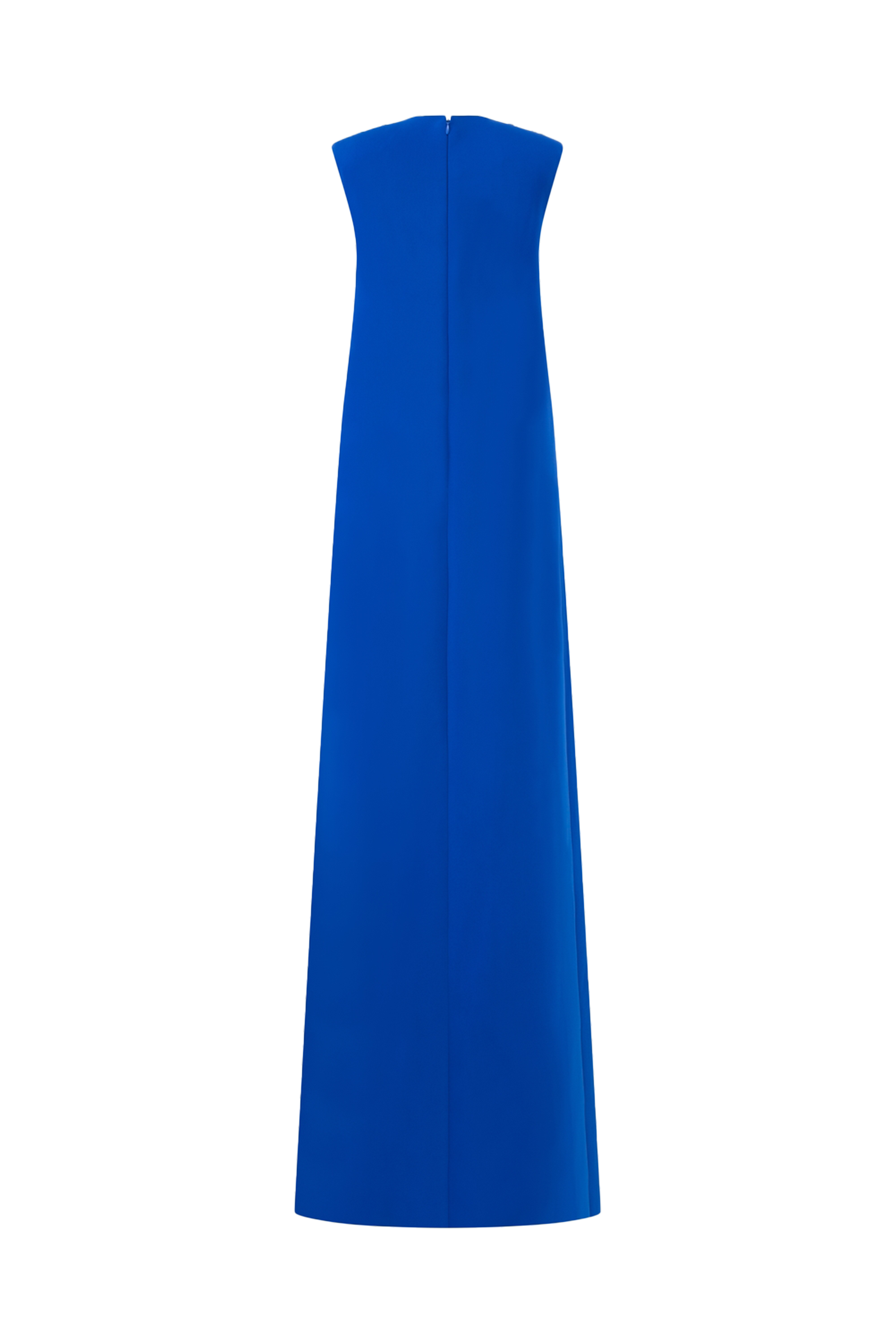 Cropped Curved Cape With Sleeveless Crystal Embellished Neckline Dress Set